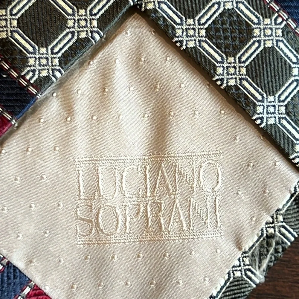 LUCIANO SOPRANI Print Silk Tie